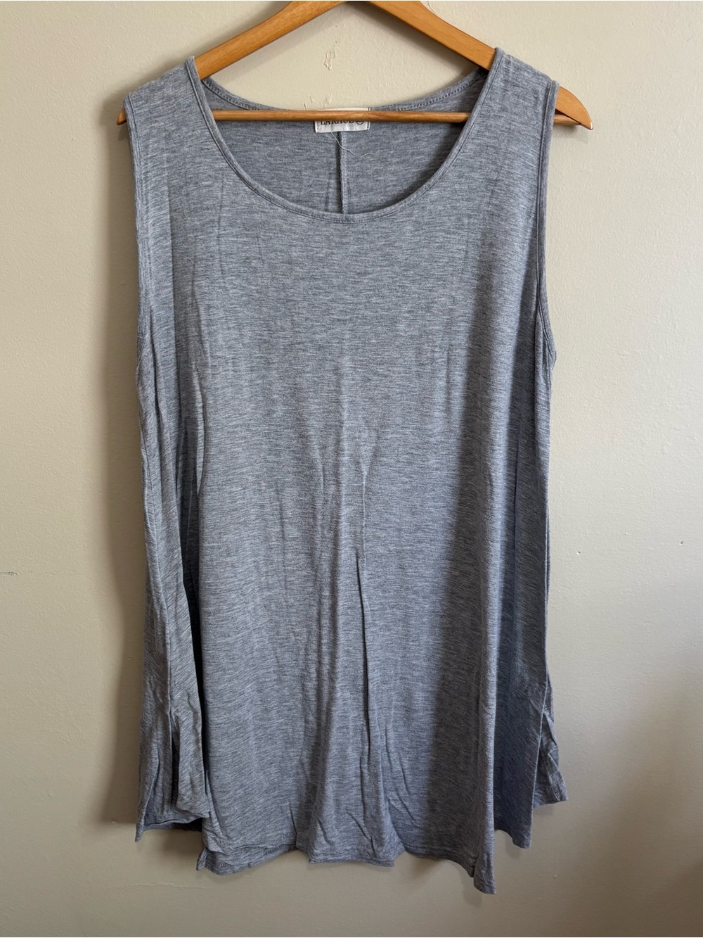 Larace XXL Light Gray Sleeveless Swing Shift Dress Tunic Mini